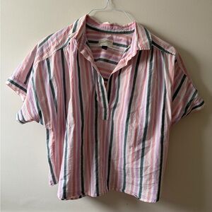 Universal Thread Pink Striped Blouse